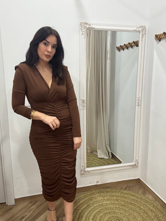 Vestido chocolate