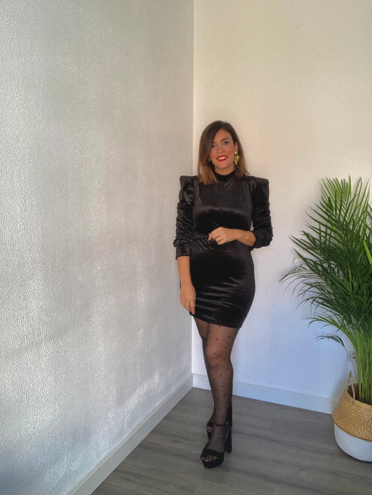 Vestido maxi hombreras