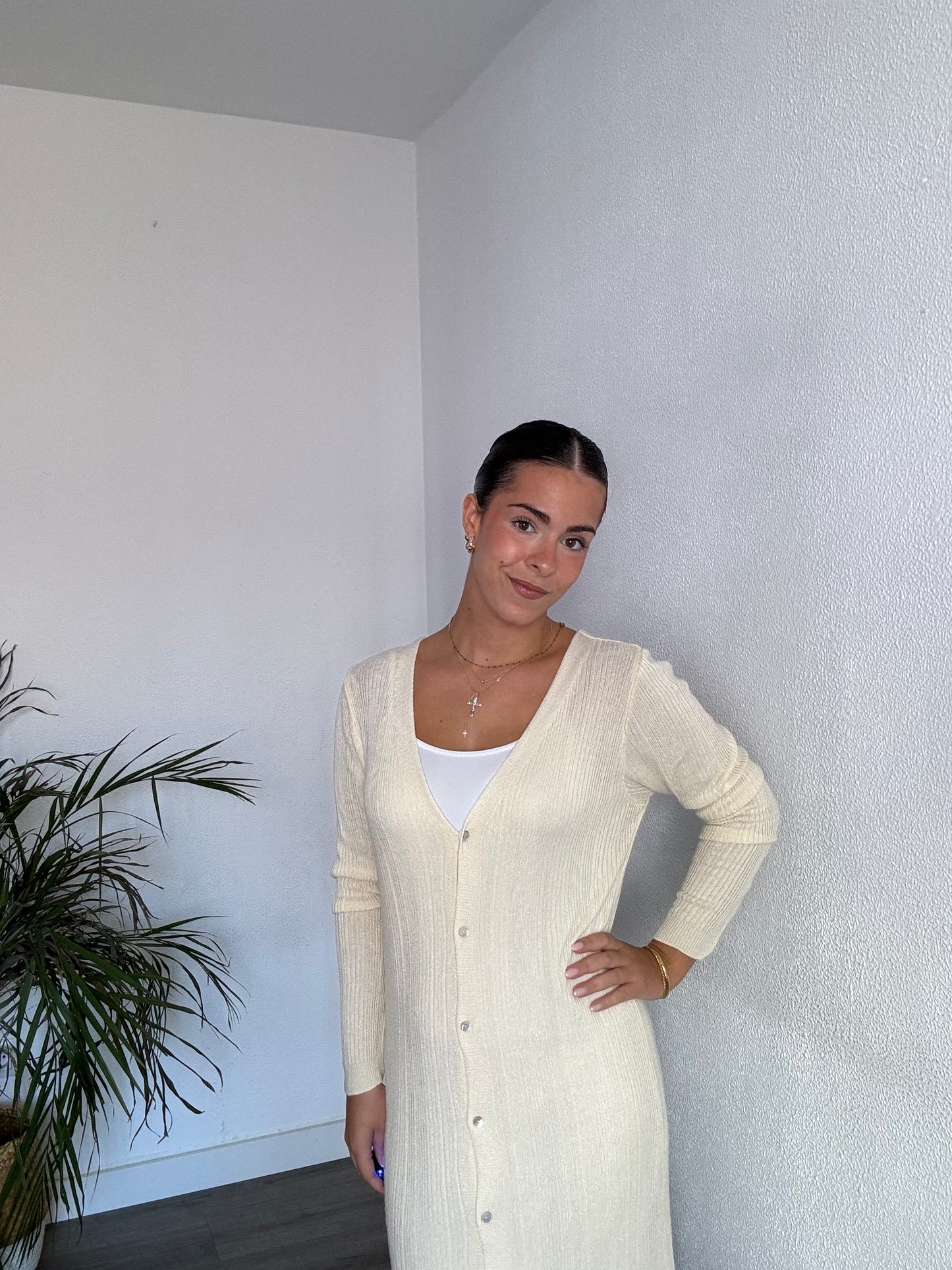 Vestido Julieta beige